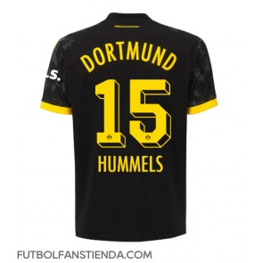 Borussia Dortmund Mats Hummels #15 Segunda Equipación Mujer 2023-24 Manga Corta